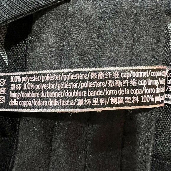 NWT VICTORIA'S SECRET Bralette XL Black Silky Lace - Picture 5 of 5